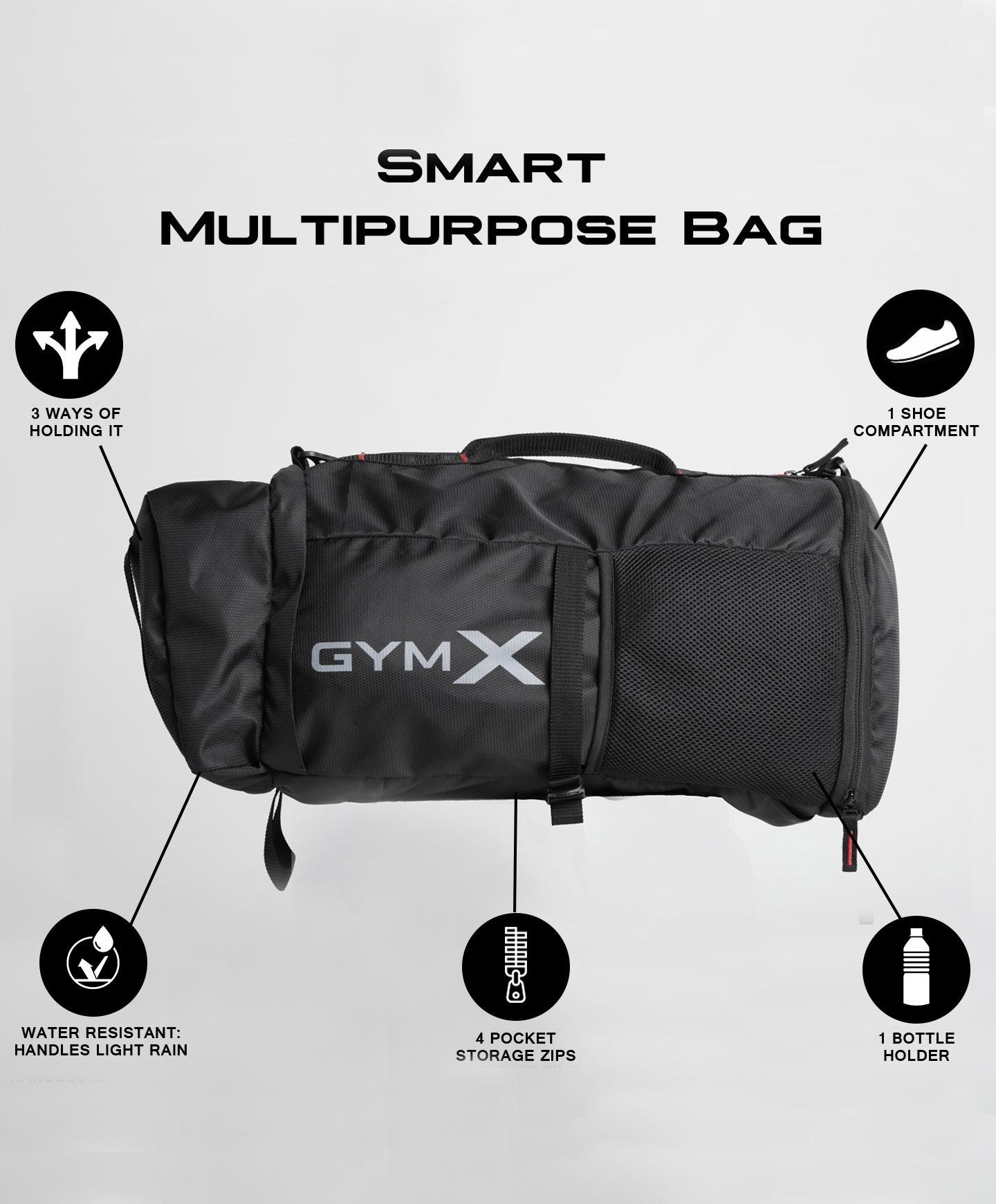 Shop Smart Multipurpose Bag- Midnight Black at 50% Discount – GymX