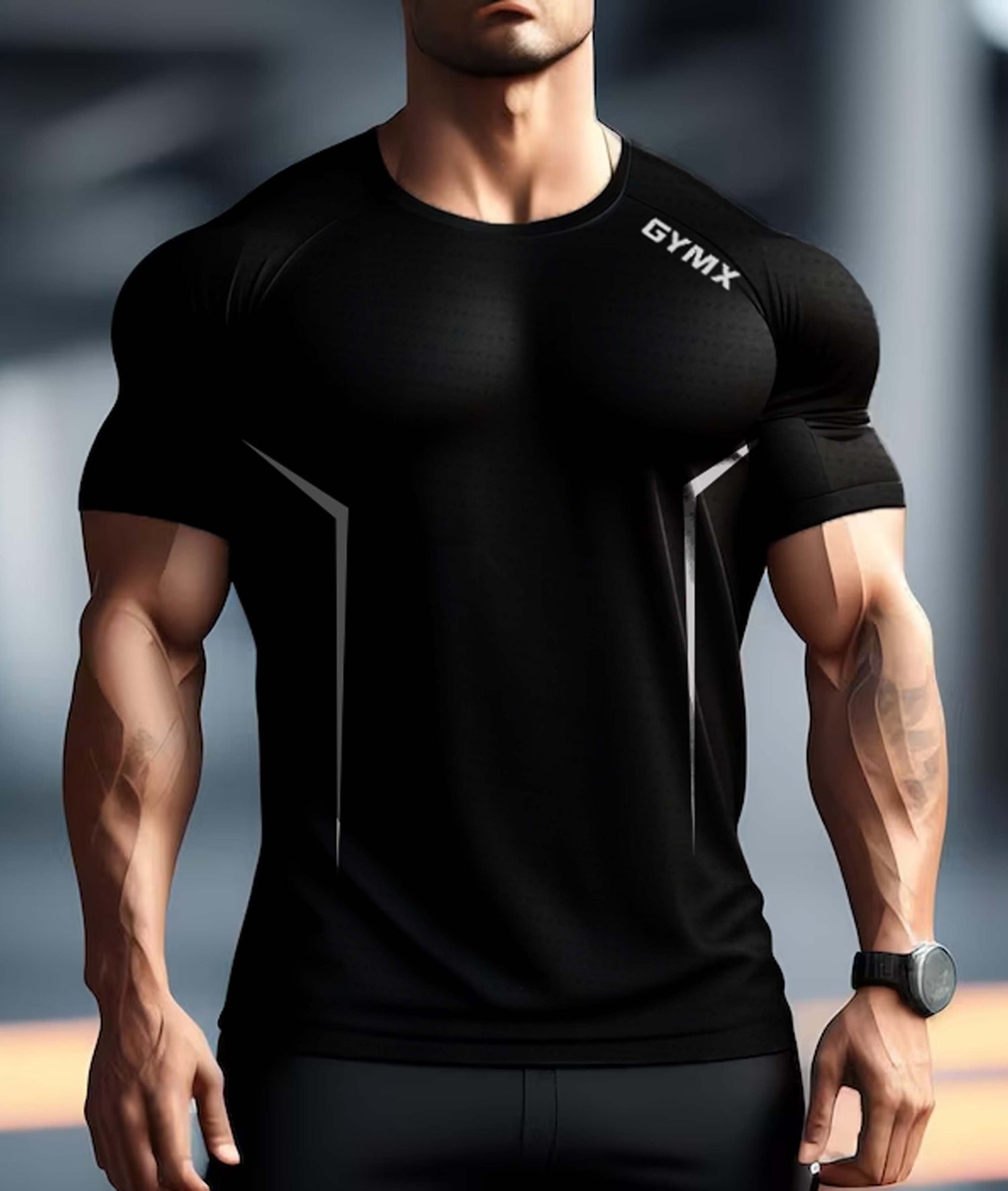 Training GymX Tee: Textured Black, Gym Workout T Shirt, Oversized Gym T  Shirt, Gym Trainer T-Shirt, Bodybuilding T Shirts, जिम टी शर्ट - GYMX  Merchandise LLP, Mumbai