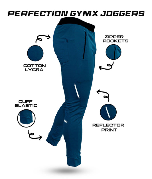 101 Perfection GymX Joggers: Airforce Blue - GymX