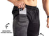 2-in-1 Compression Shorts with phone pocket: Black Camo - GymX