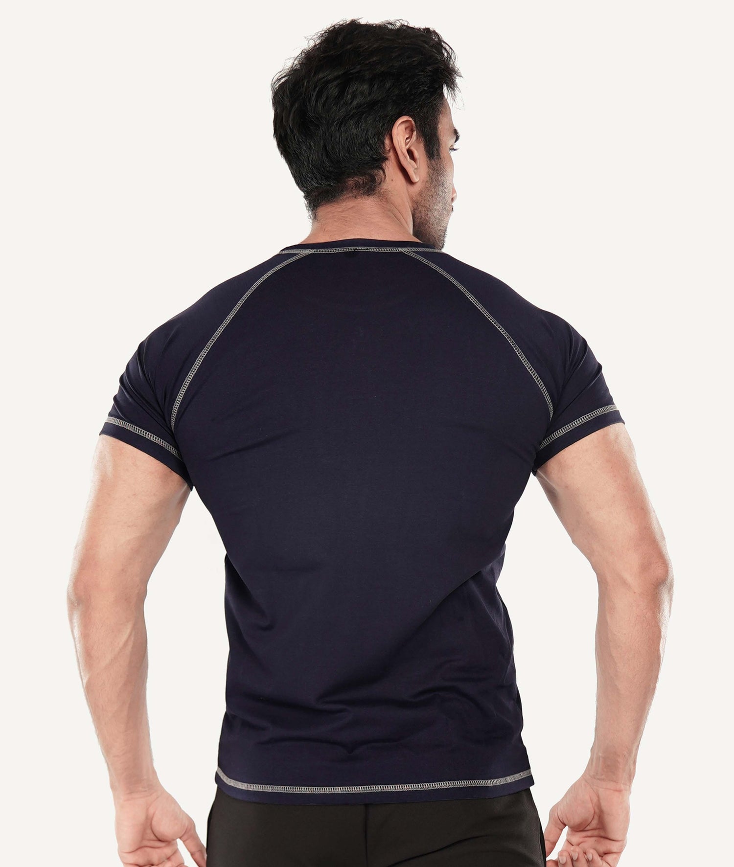 Flex Cotton GymX Tee: Navy blue - Sale - GymX