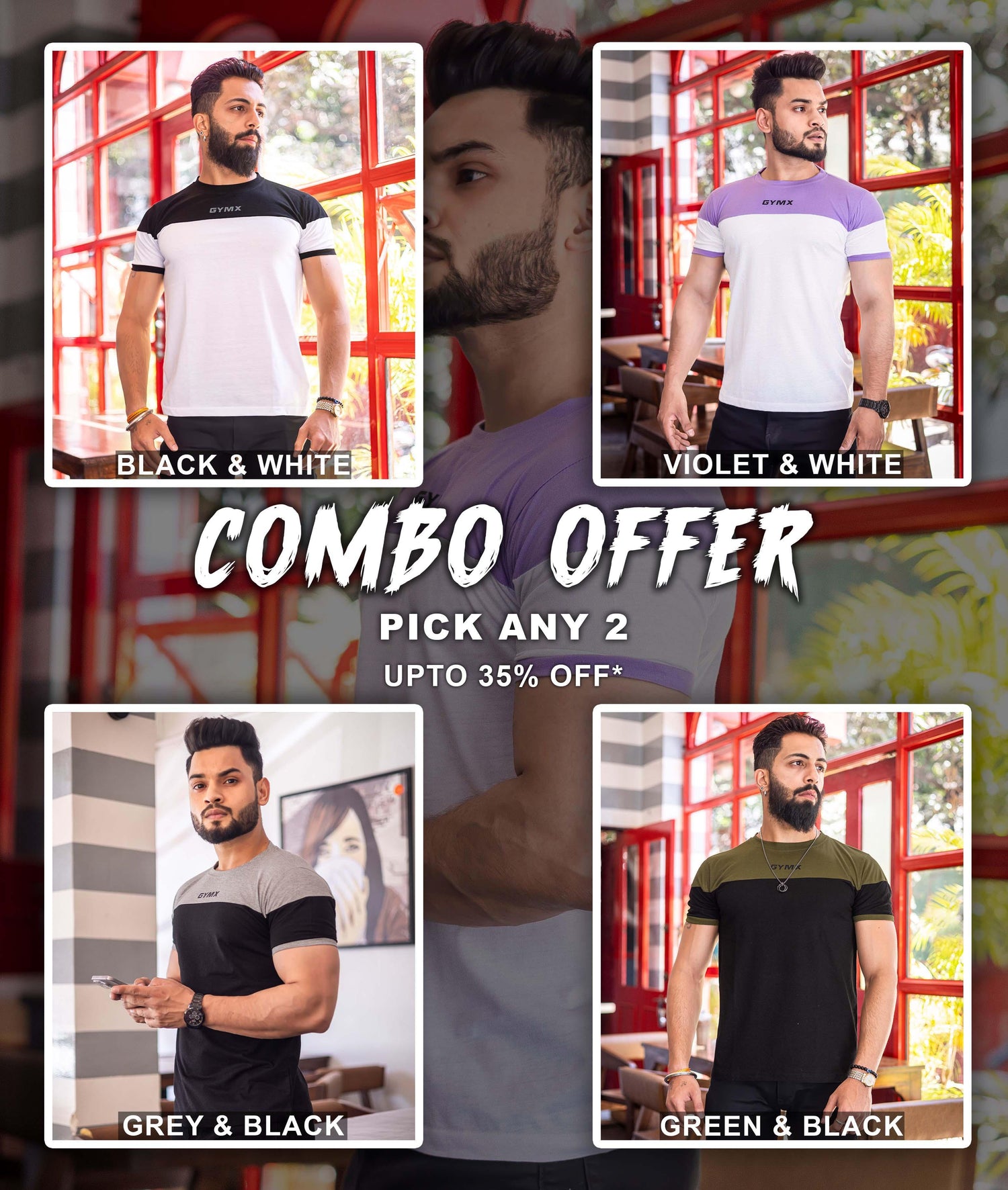 Combo Deal: Lifestyle GymX Tee: Pick Any 2 - GymX