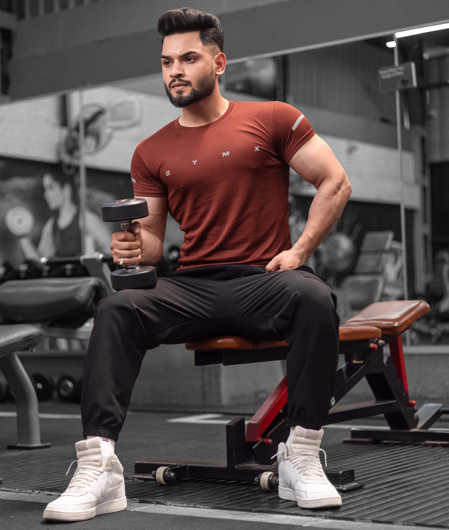 Ace GymX Tees: Rust Red - GymX