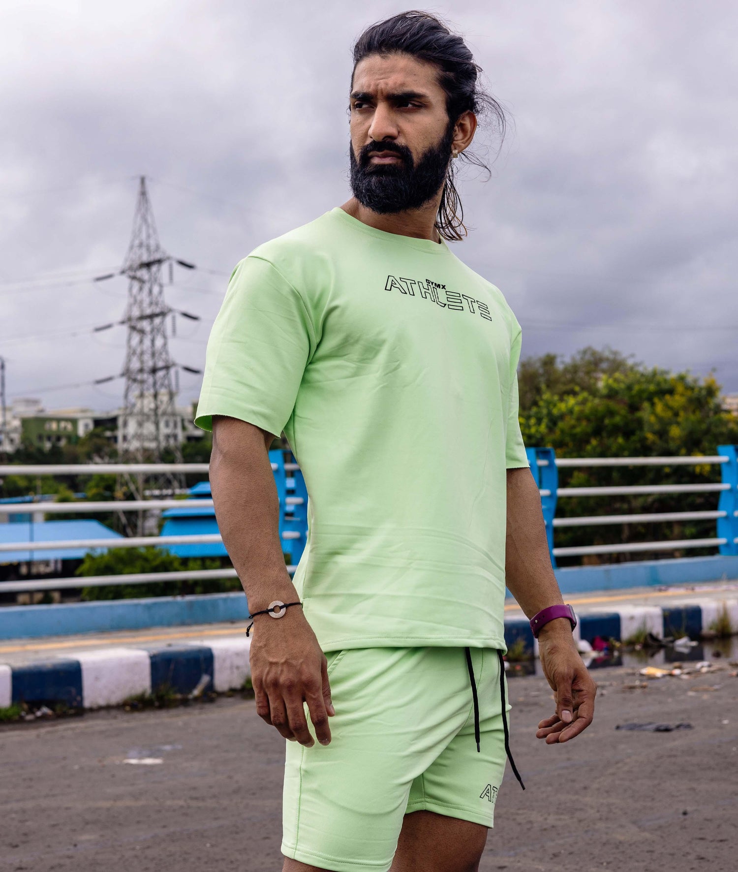 Oversized GymX Neon Green Tee: Athlete - Sale - GymX