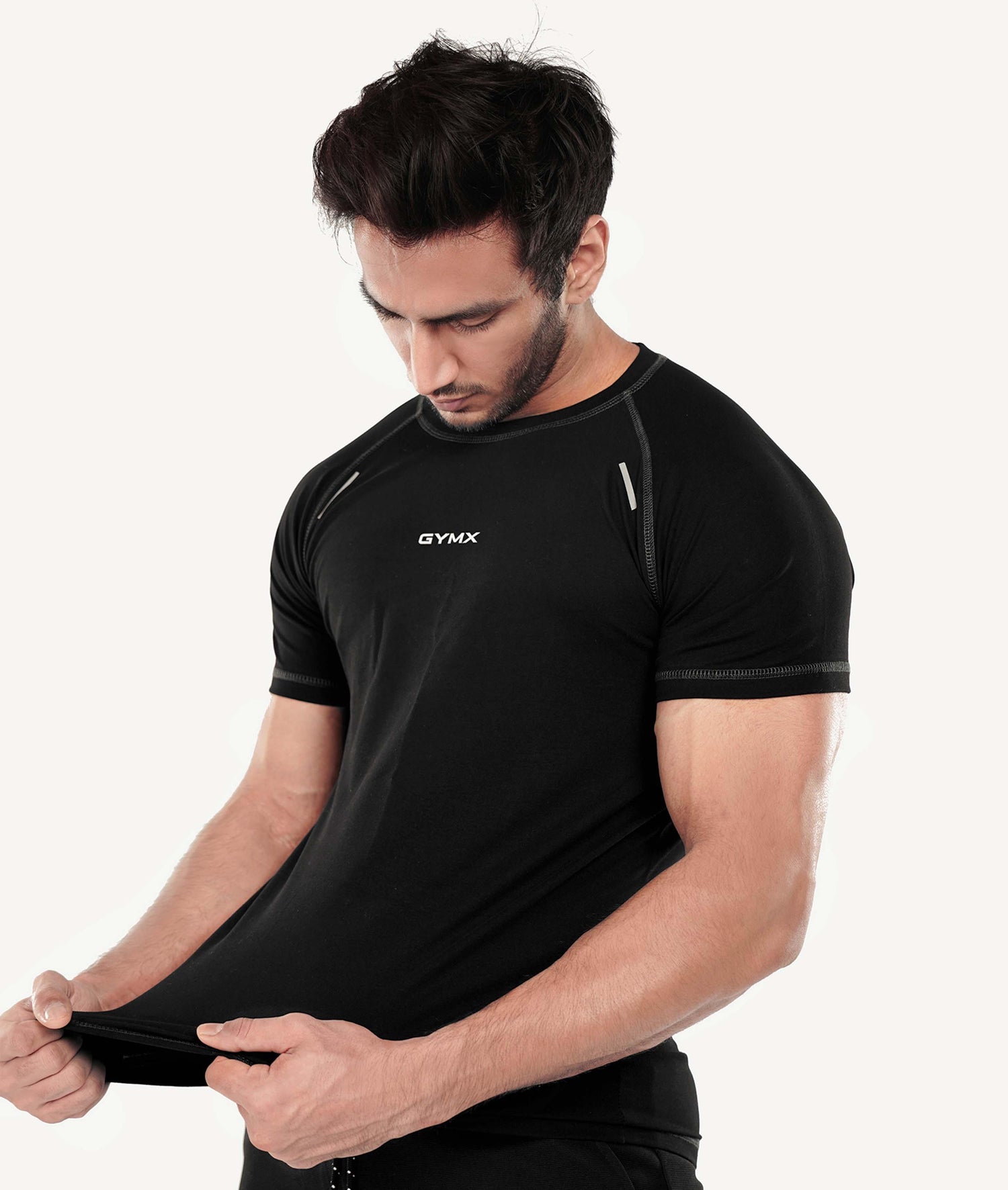 Flex Cotton GymX Tee: Black - Sale - GymX