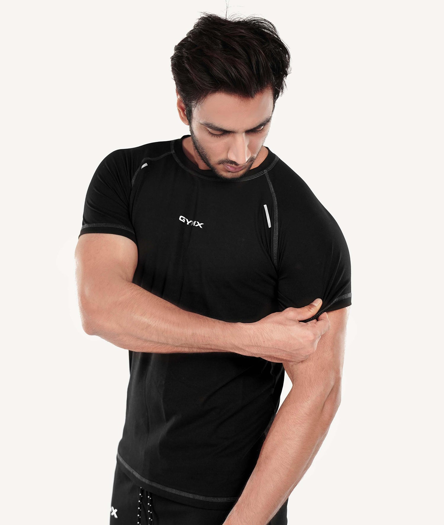 Flex Cotton GymX Tee: Black - Sale - GymX