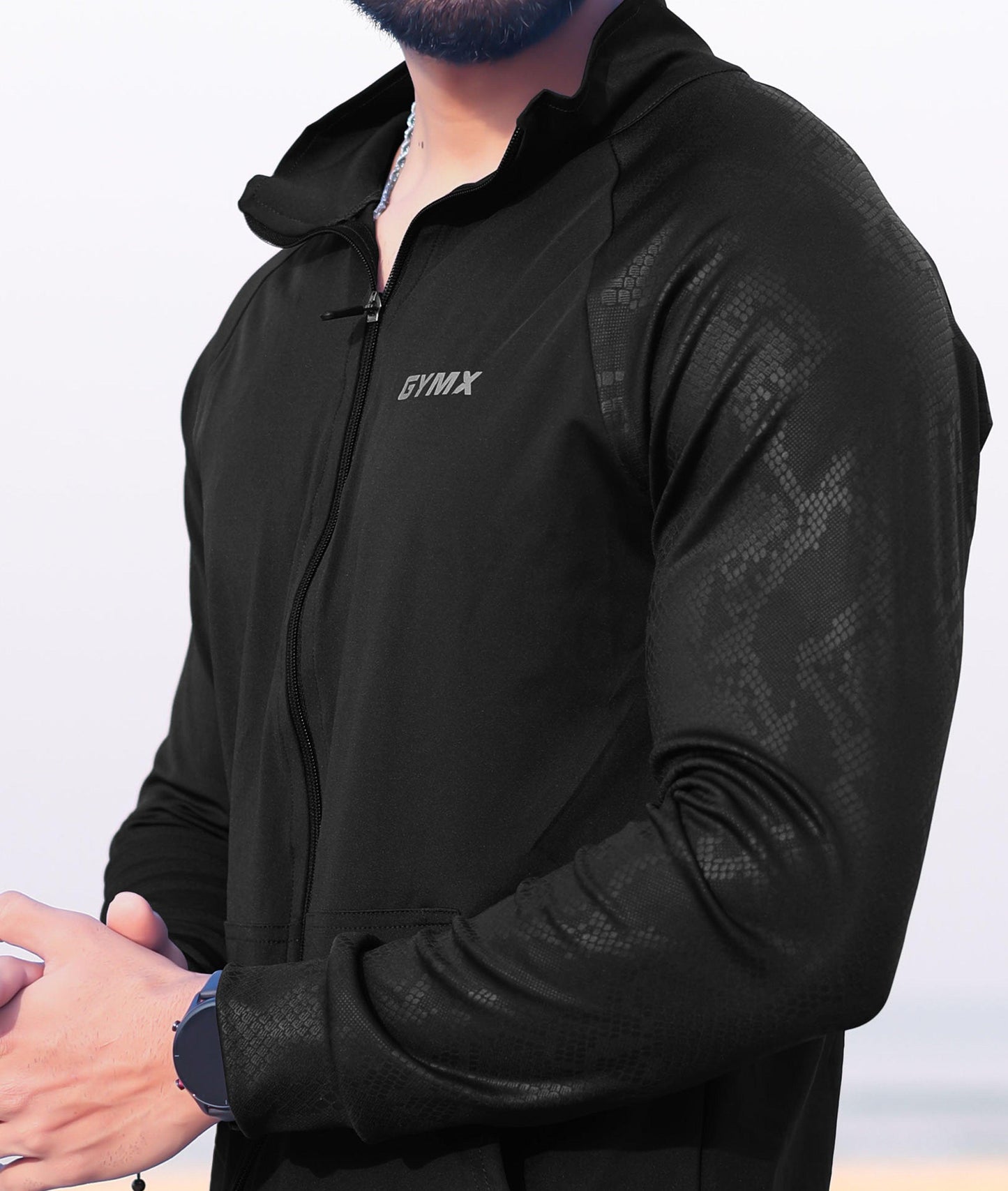 Villain GymX Jacket: Venom Black