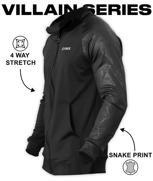 Villain GymX Jacket: Venom Black