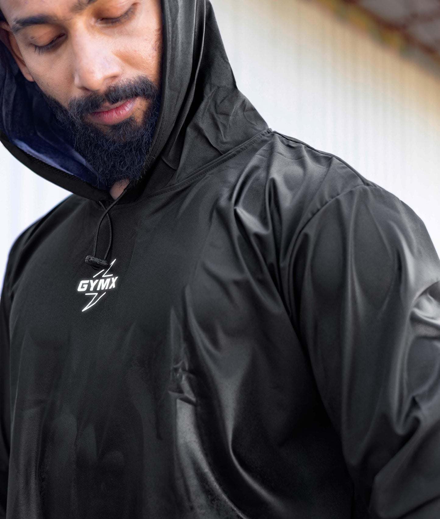 Storm Waterproof Jacket 2.0- Wicked Black (with rainproof phone pockets) - GymX