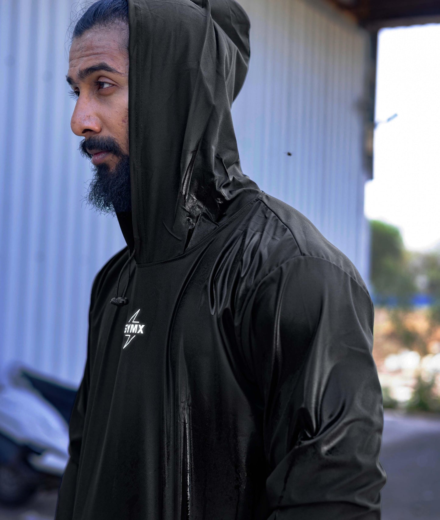 Storm Waterproof Jacket 2.0- Wicked Black (with rainproof phone pockets) - GymX