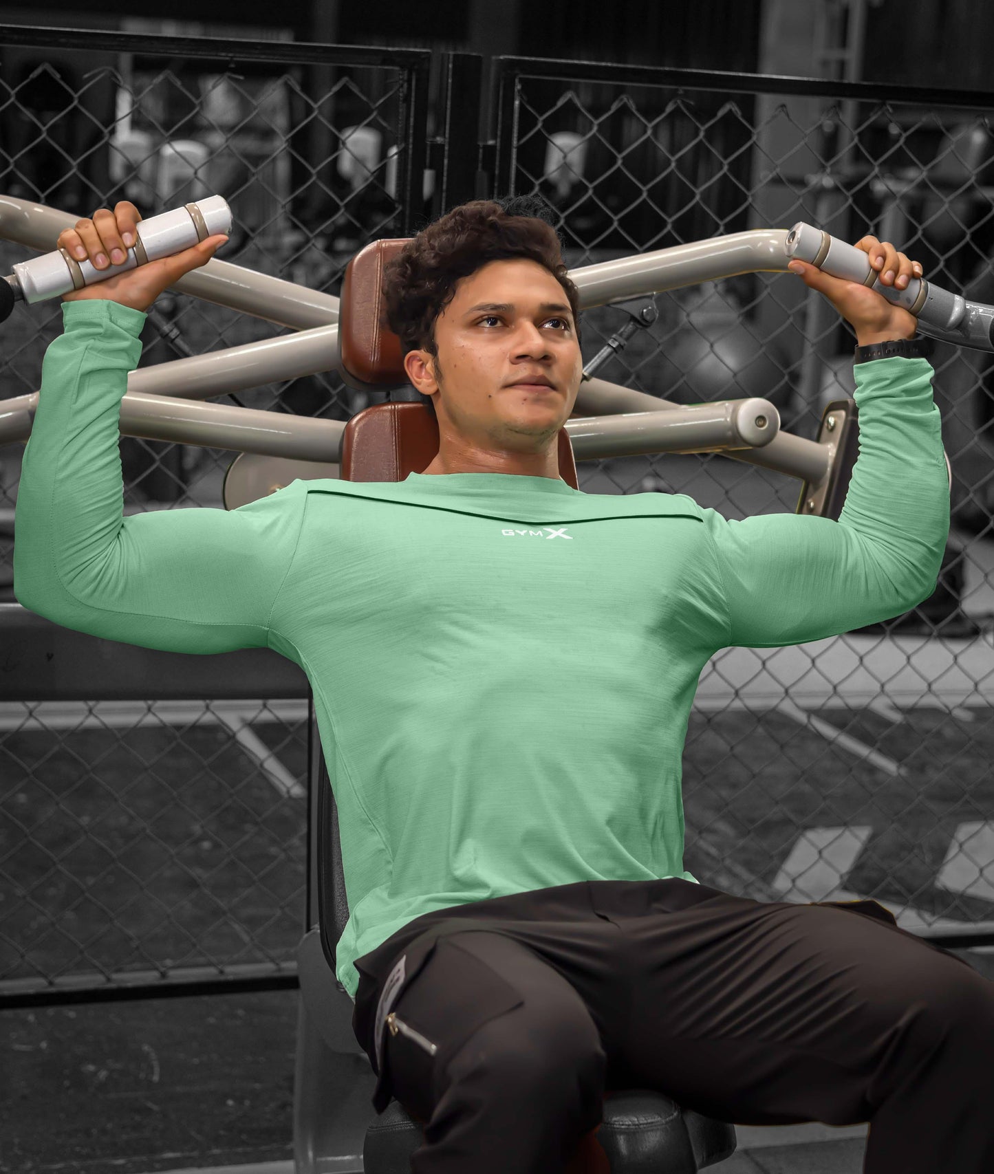 Blade Full Sleeve GymX Tee: Aqua Green