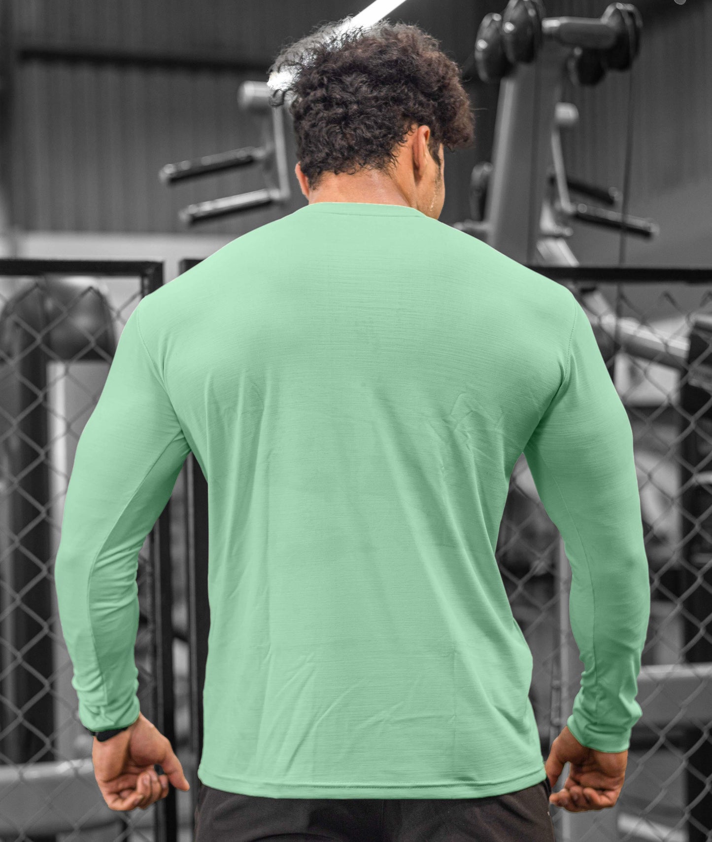 Blade Full Sleeve GymX Tee: Aqua Green