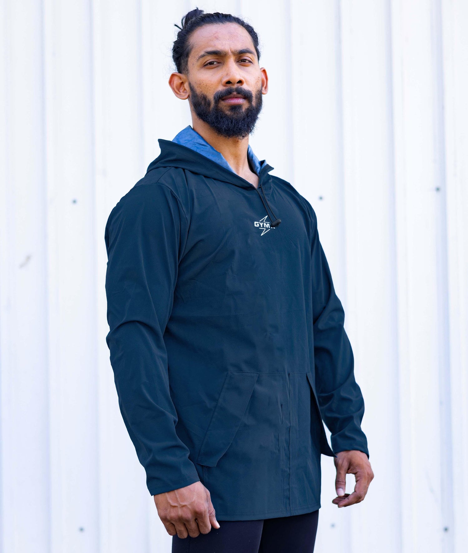 Storm Waterproof Jacket 2.0- Krypto Blue (with rainproof phone pockets) - GymX