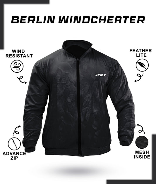 Berlin Camo Windcheater: Black - GymX