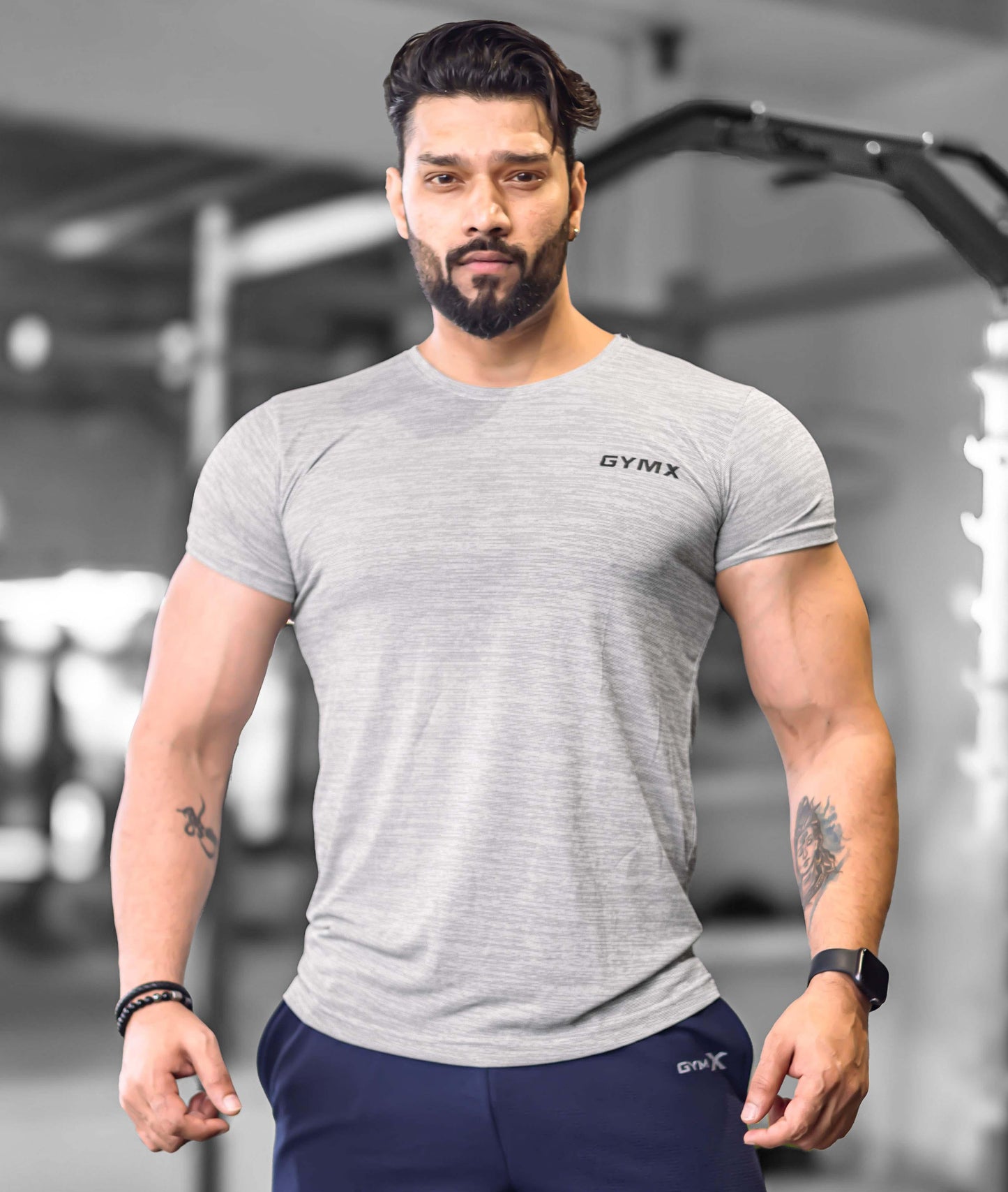 Strike GymX Tee: Ash Grey