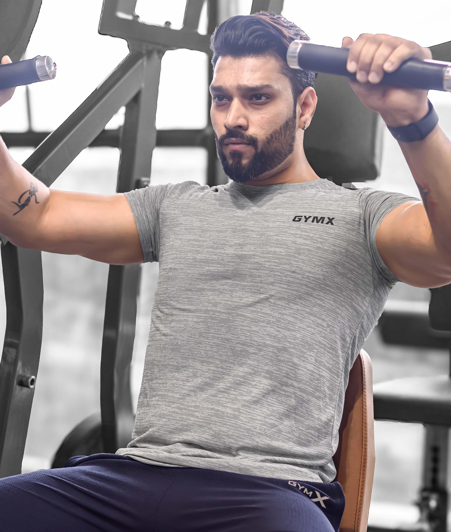 Strike GymX Tee: Ash Grey