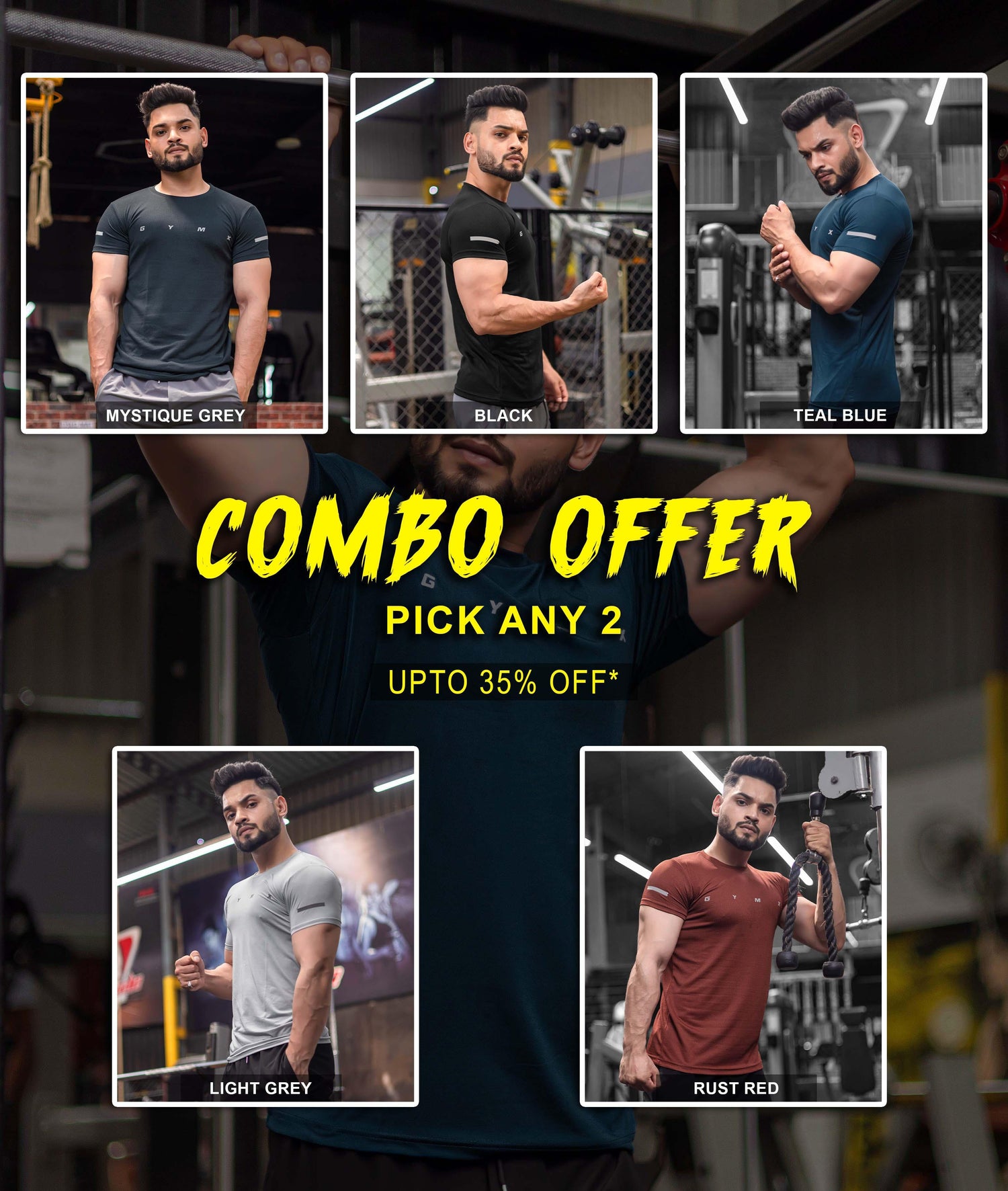 Combo Deal: Ace GymX Tees: Pick Any 2 - GymX