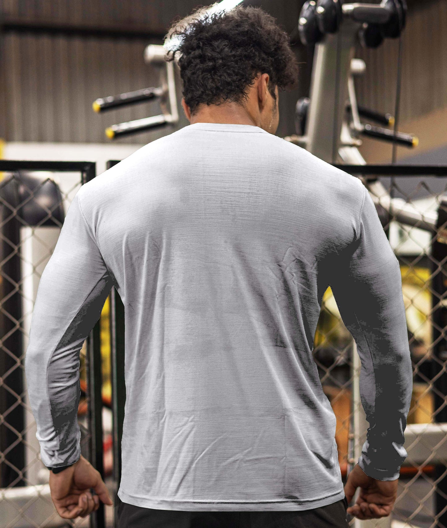 Blade Full Sleeve GymX Tee: Steel Grey