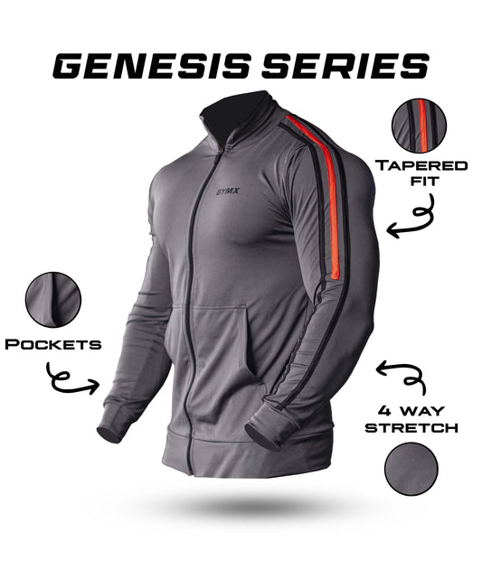 Genesis GymX Jacket: Carbon Grey