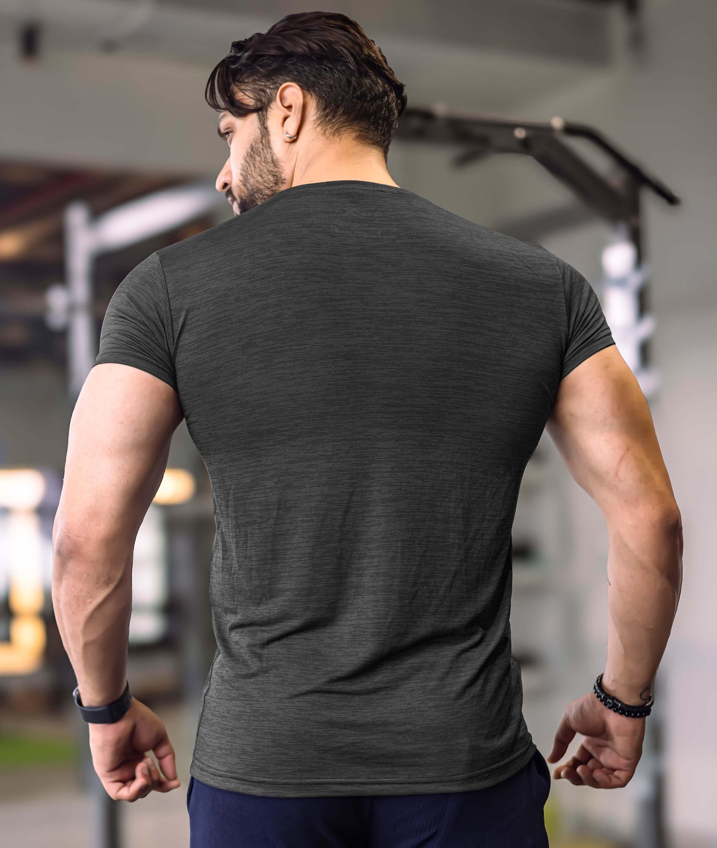 Strike GymX Tee: Dark Grey- Get Strong