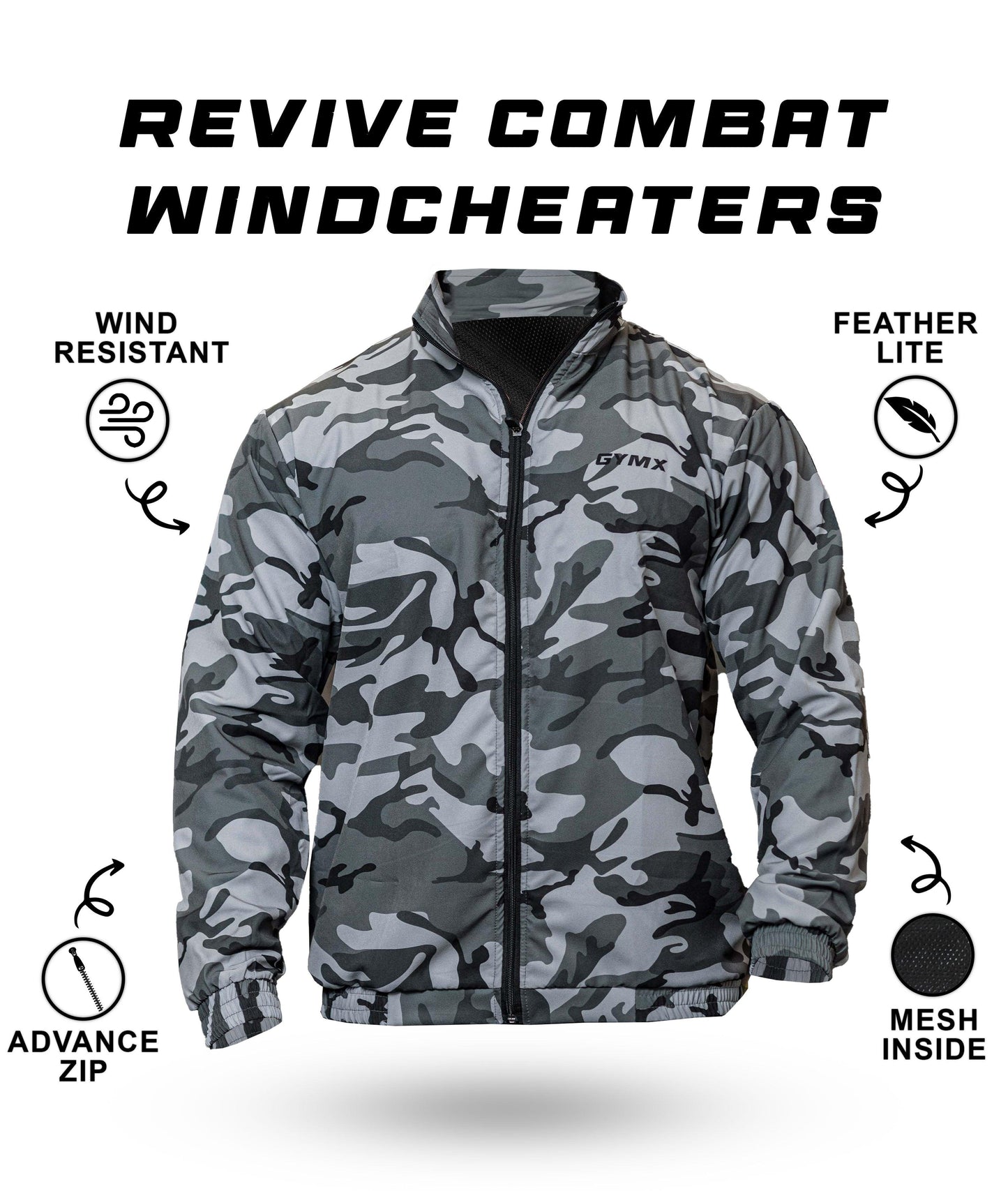 Combat Camo GymX Windcheaters: Revive Camo