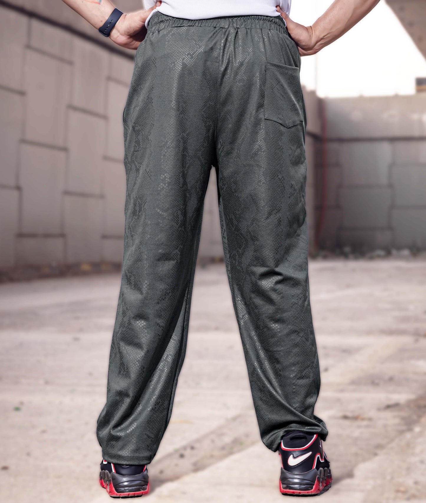 Villain GymX Oversized Bottoms: Venom Grey