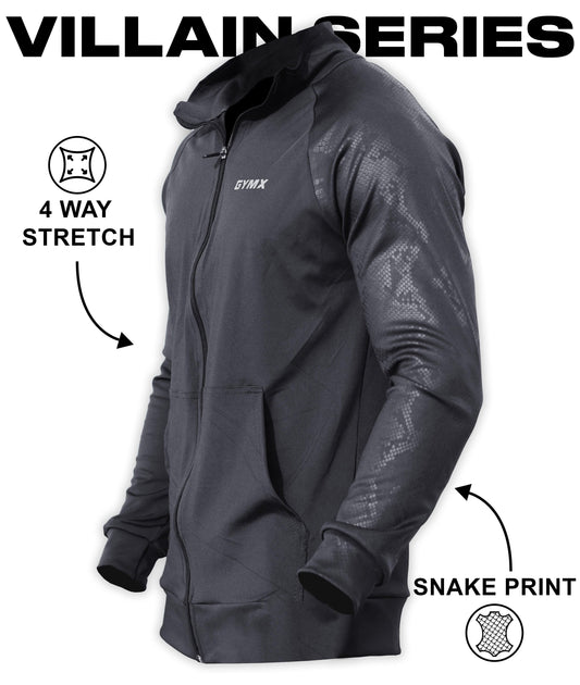 Villain GymX Jacket: Venom Grey