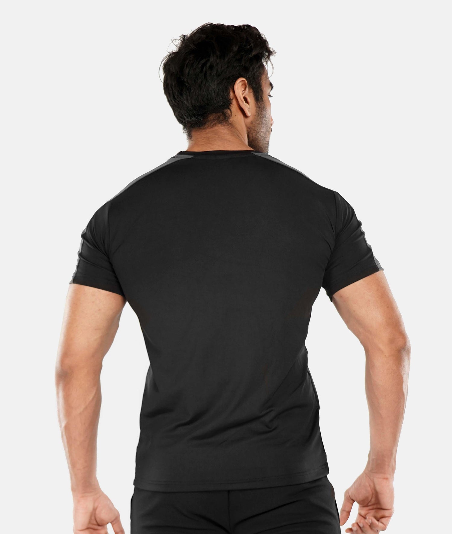 Black Grey GymX Panel Tee - Sale - GymX