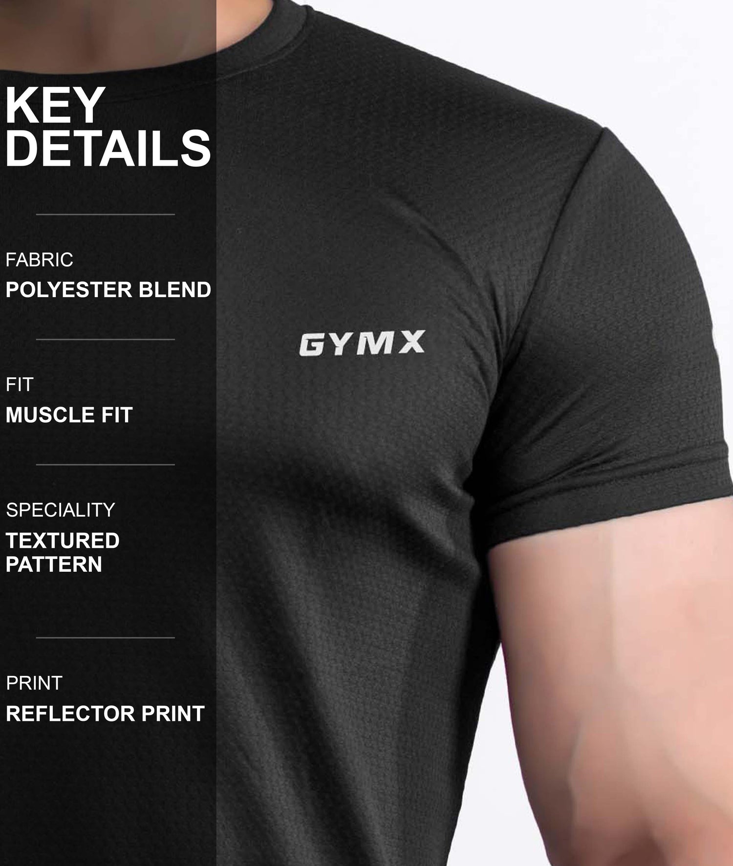 Ace GymX Tees: Just Black - GymX