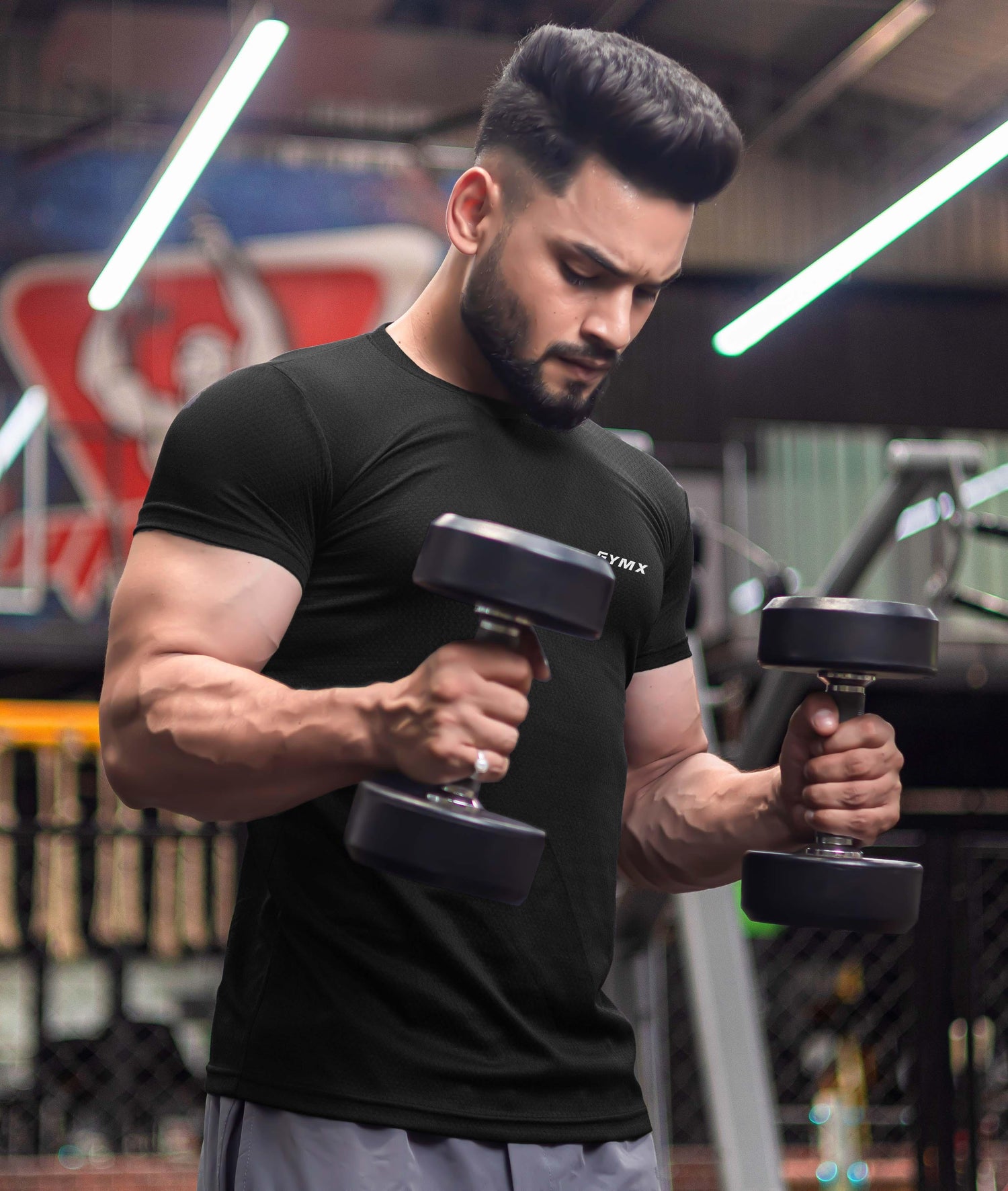 Ace GymX Tees: Just Black - GymX