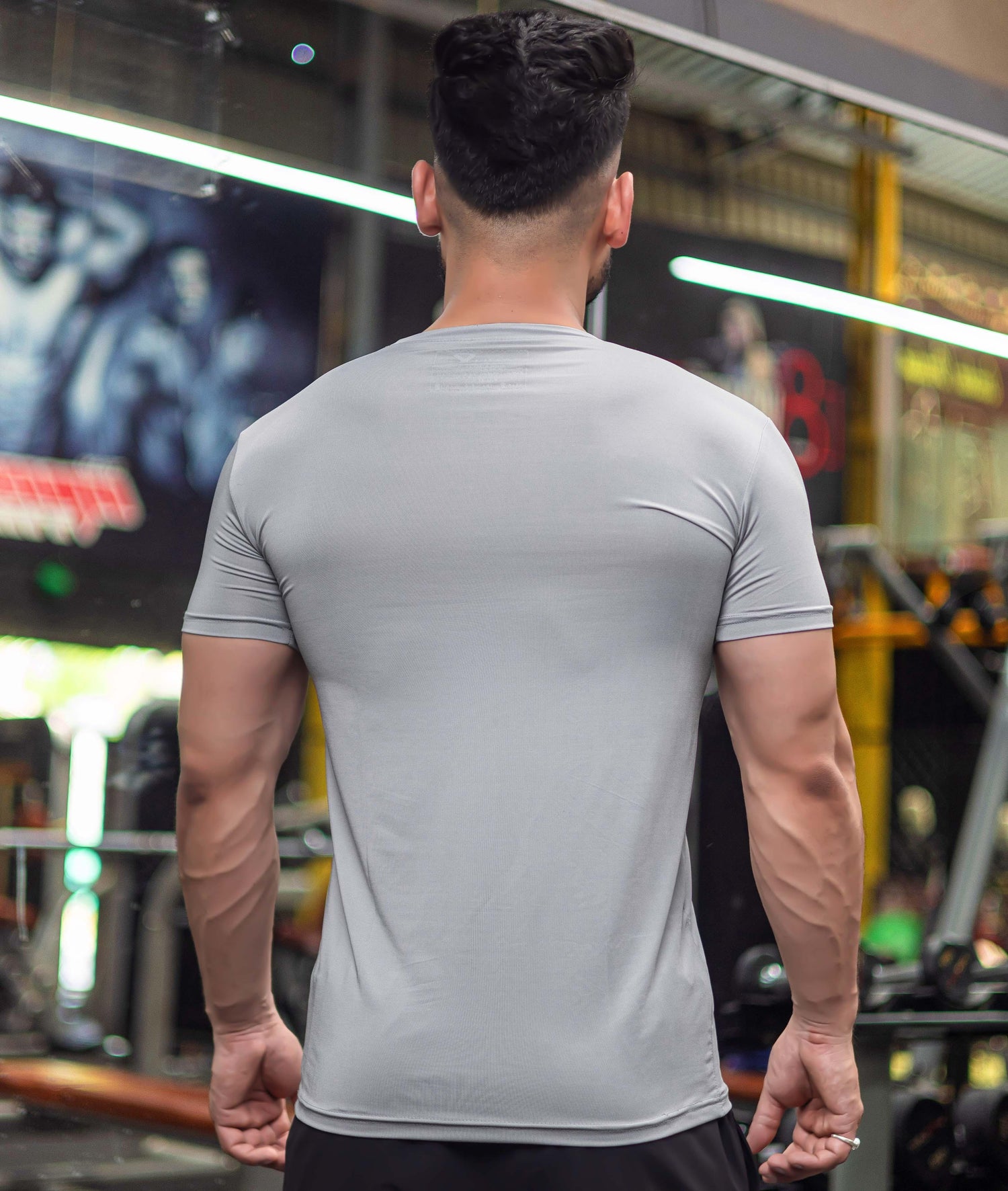 Ace GymX Tees: Light Grey - GymX