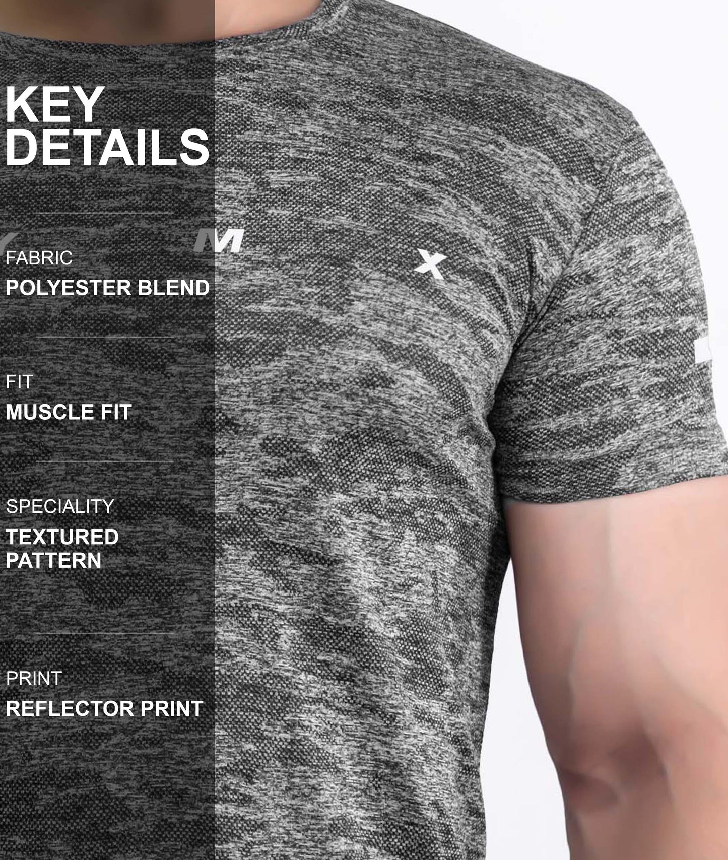 Ace GymX Tees: Forest Grey - GymX