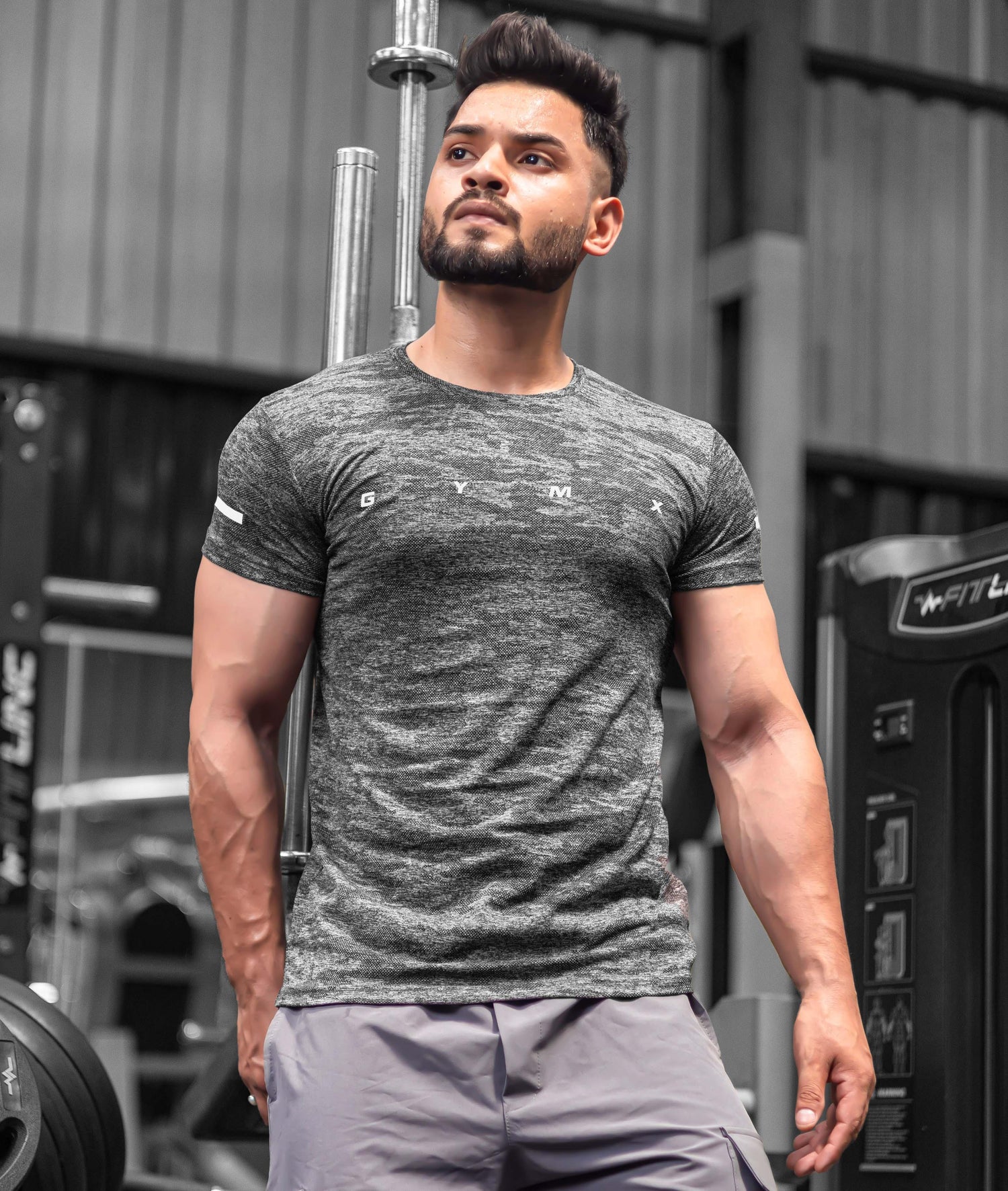 Ace GymX Tees: Forest Grey - GymX