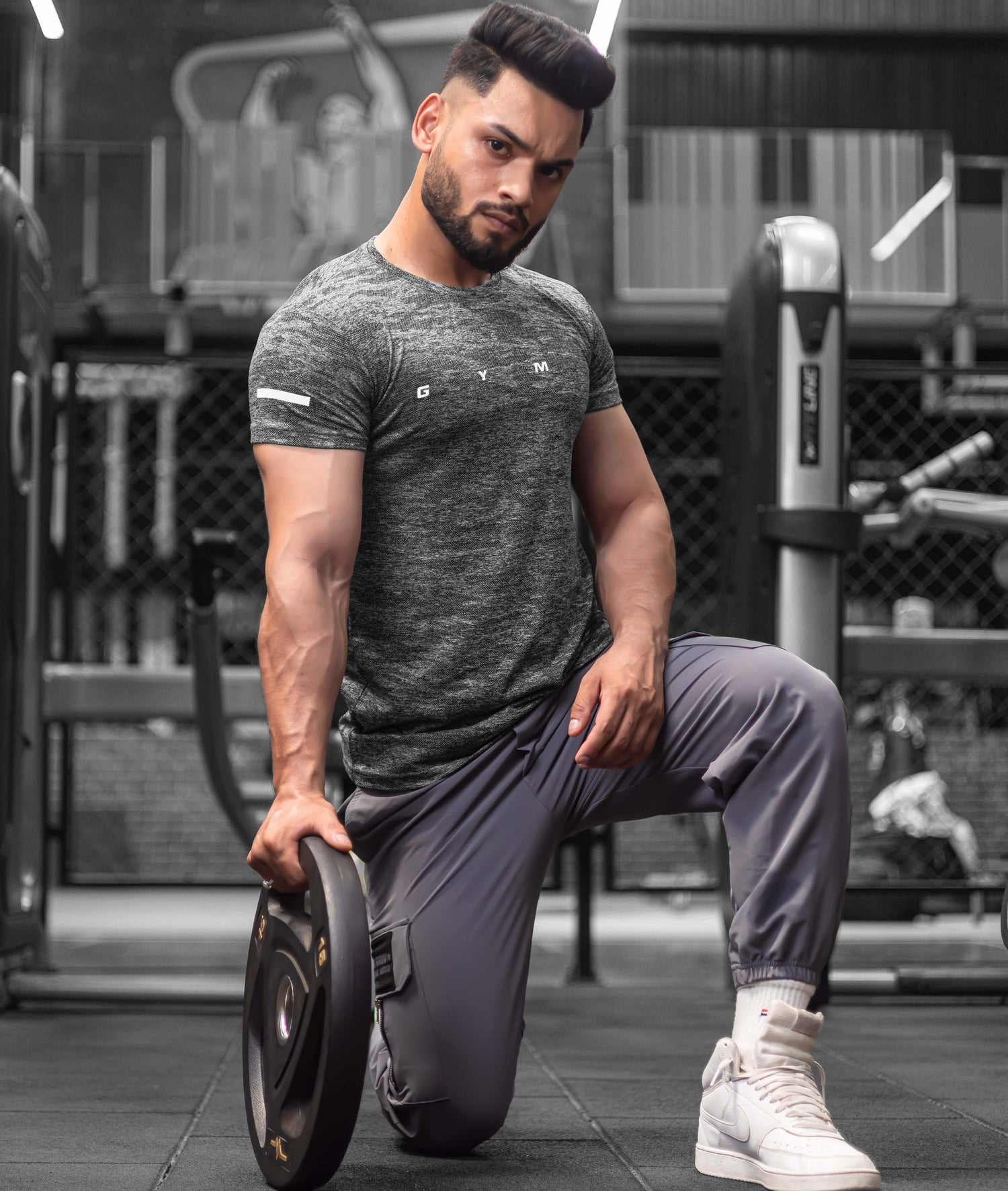 Ace GymX Tees: Forest Grey - GymX