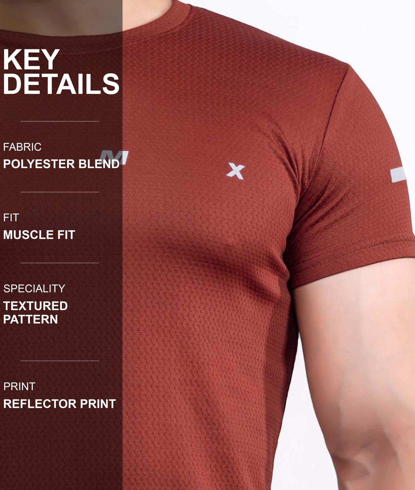 Ace GymX Tees: Rust Red - GymX