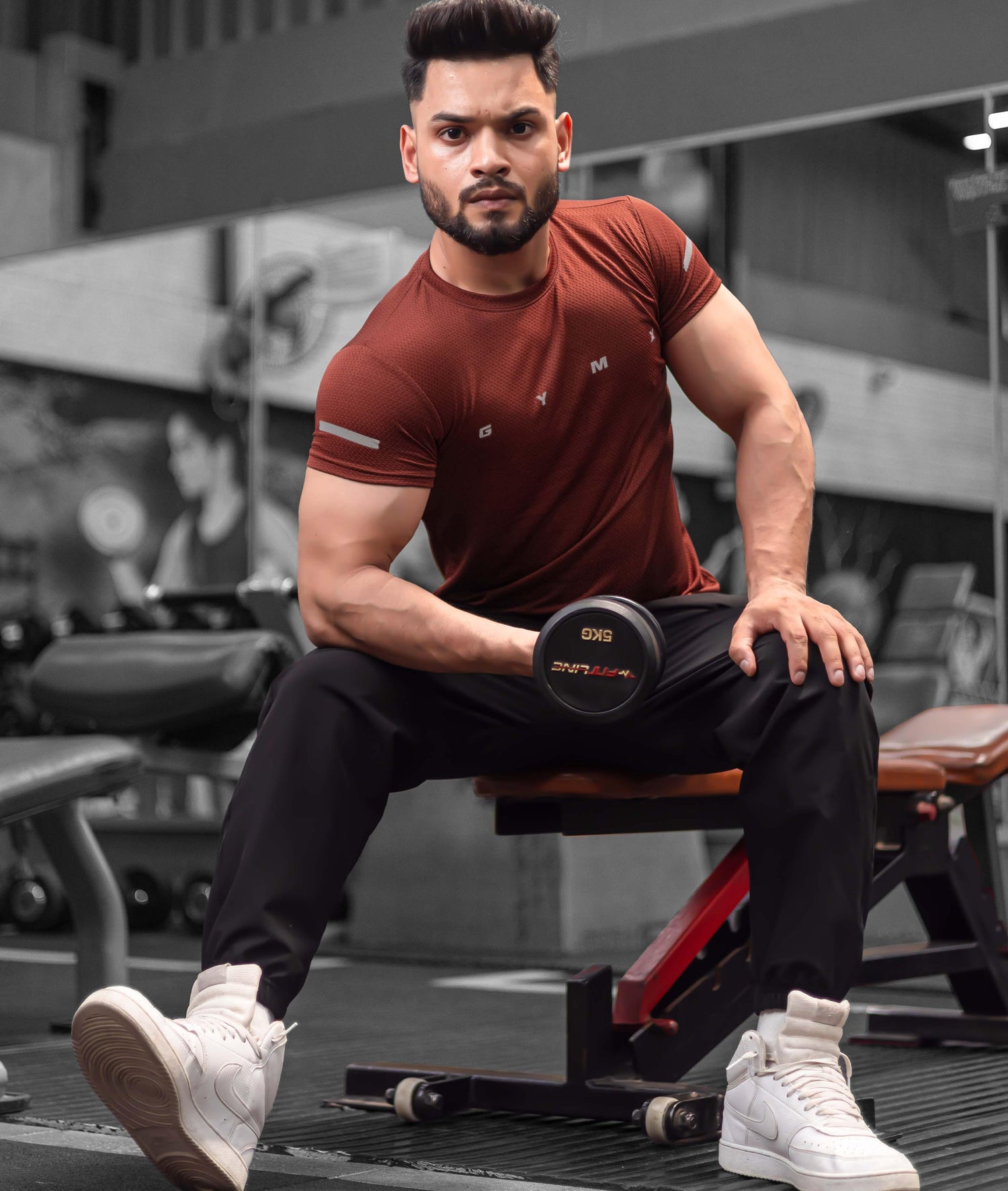 Ace GymX Tees: Rust Red - GymX