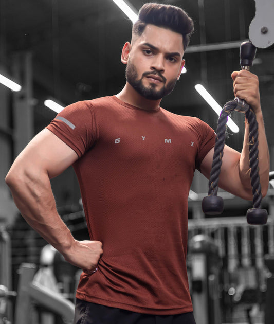 Ace GymX Tees: Rust Red - GymX