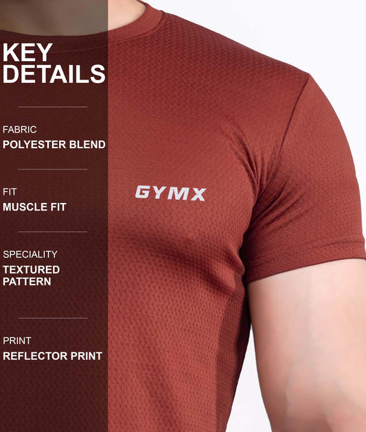 Ace GymX Tees: Brick Red - GymX