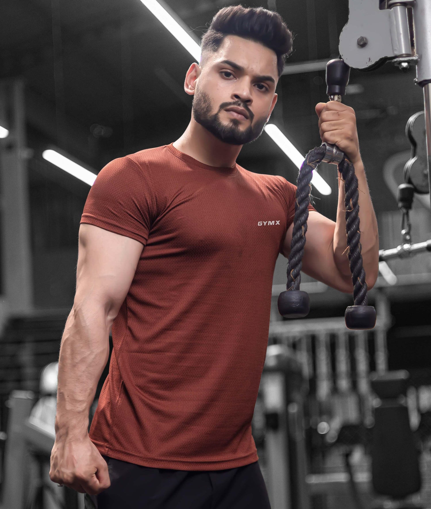 Ace GymX Tees: Brick Red - GymX