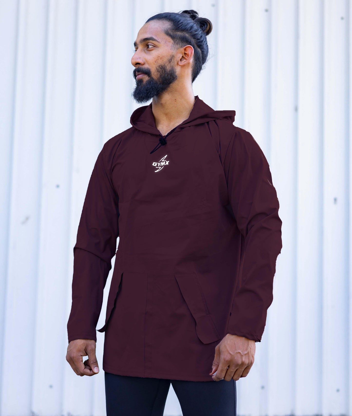 Storm Waterproof Jacket 2.0- Epic Maroon (with rainproof phone pockets) - GymX