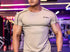 Active Air Checks GymX Tee: Elite Beige - GymX