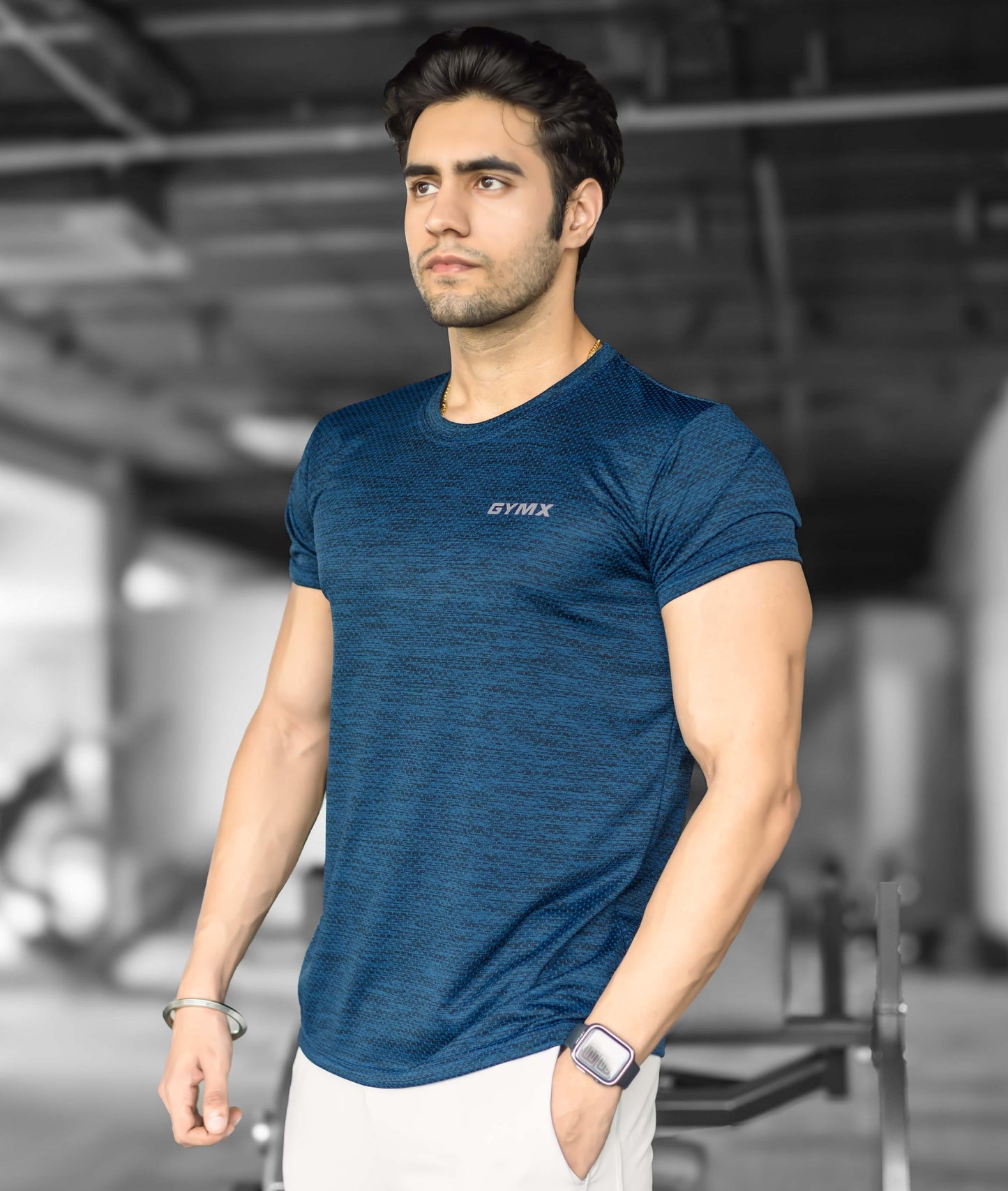 Nimbus GymX Tee: Active Blue