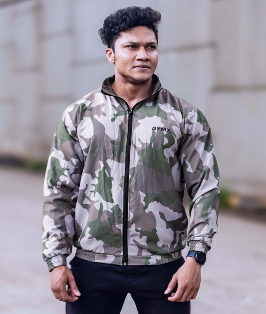 Combat Camo GymX Windcheaters: Woodland Camo