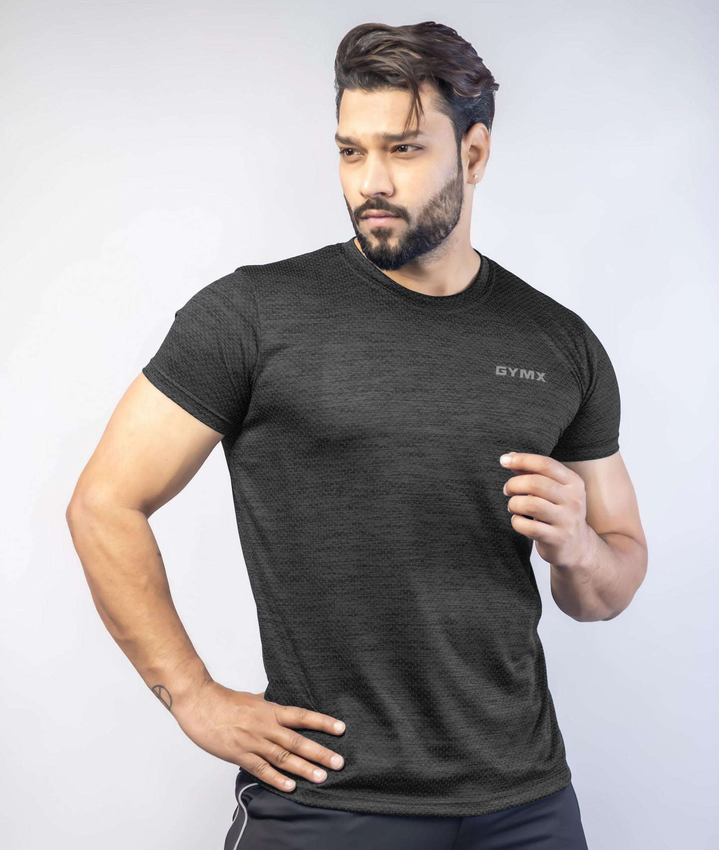 Nimbus GymX Tee: Carbon Grey