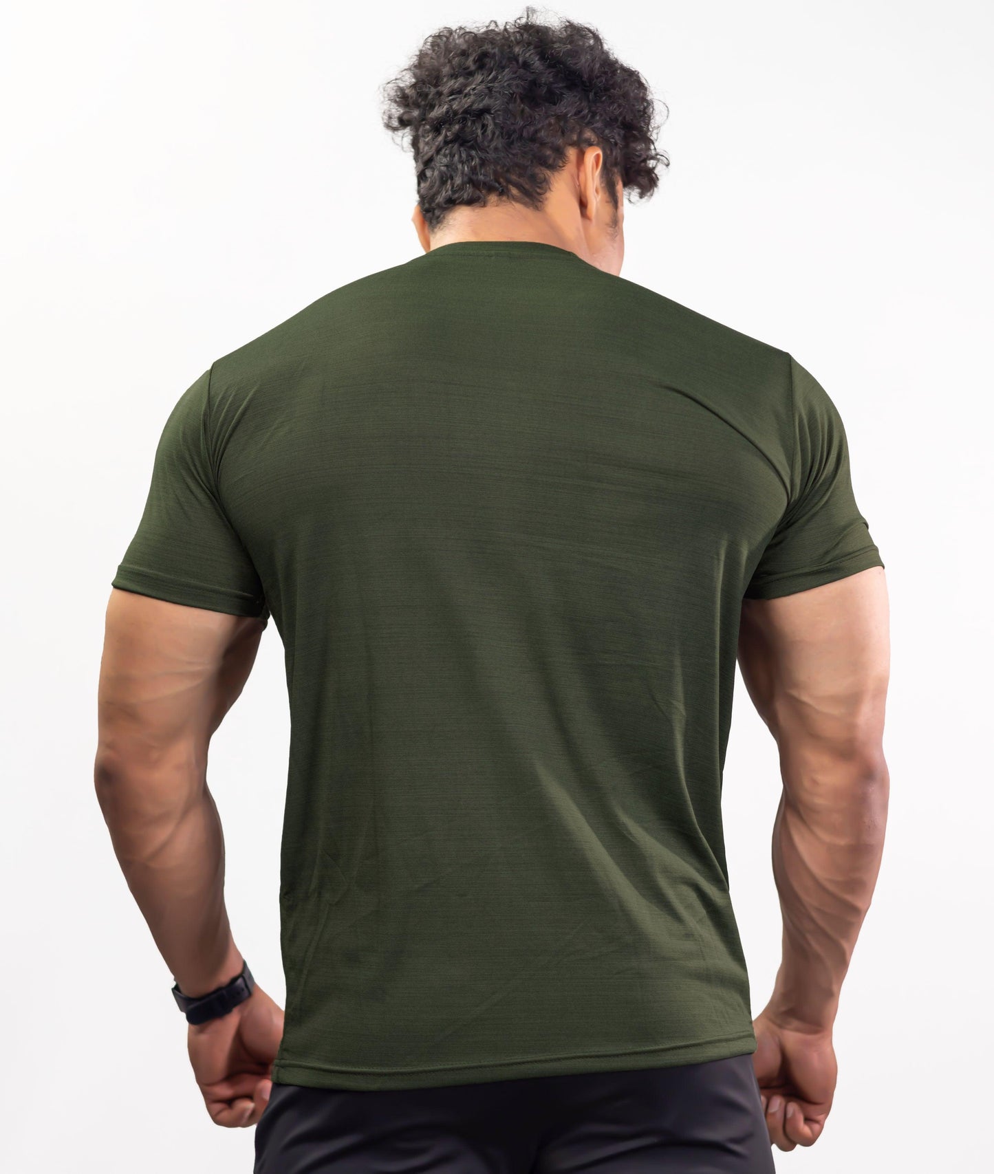 Blade Half Sleeve GymX Tee: Army Green