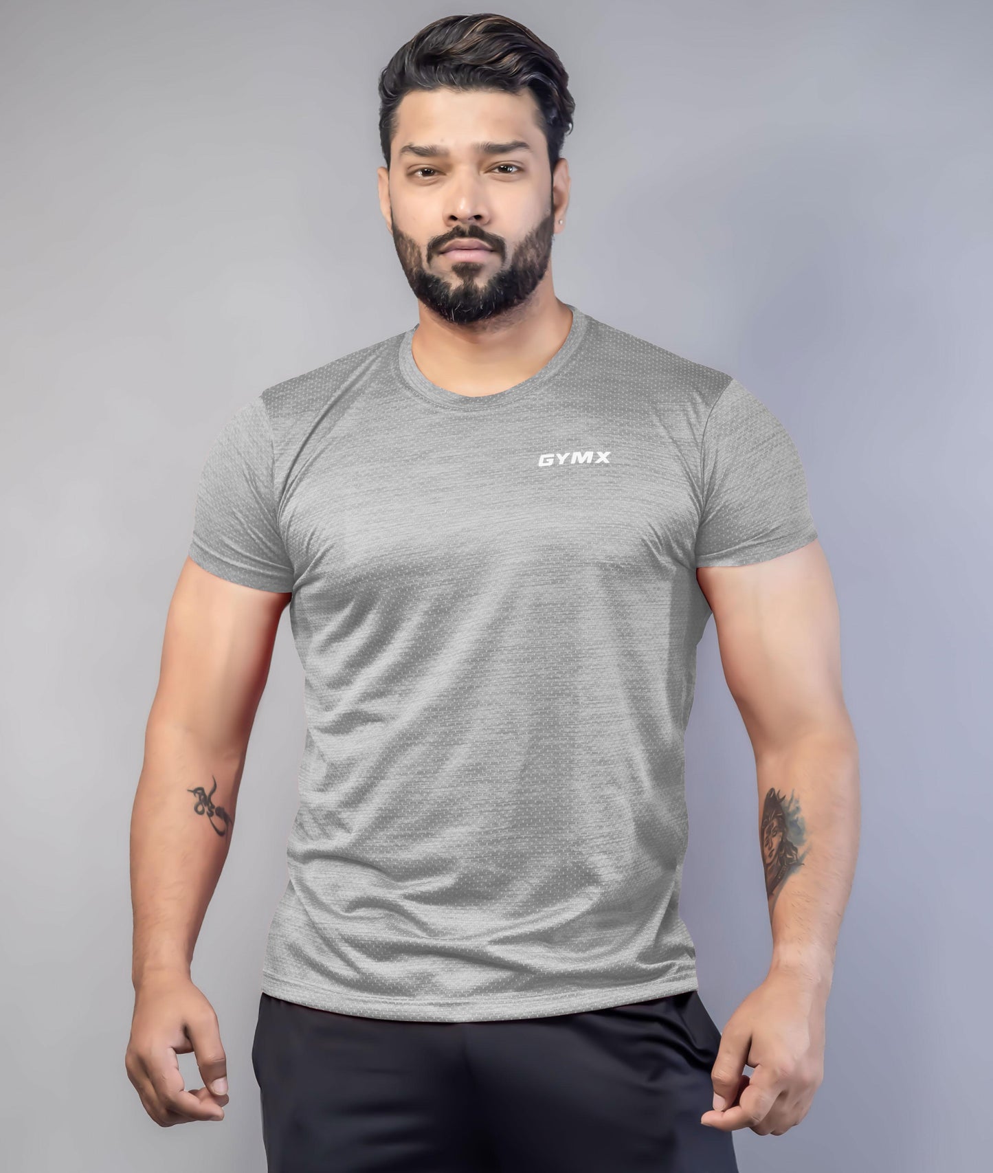 Nimbus GymX Tee: Cloud Grey