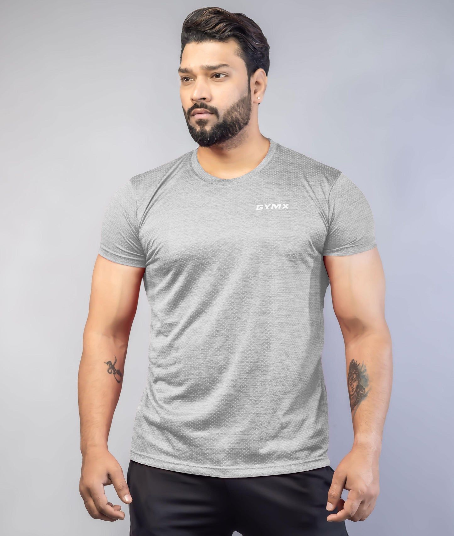 Nimbus GymX Tee: Cloud Grey