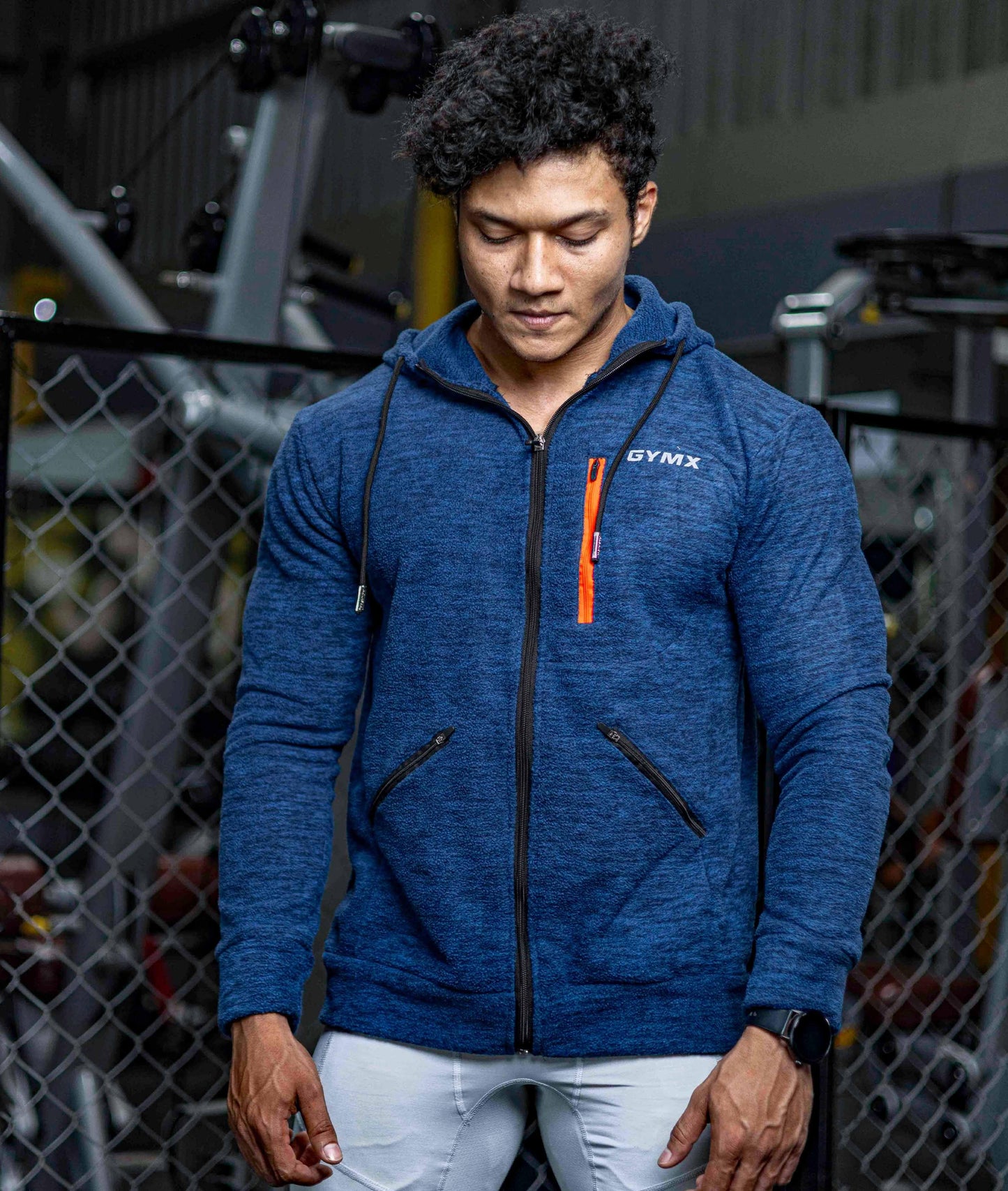 Sherpa Fleece Fluffy GymX Hoodie- Electric Blue - GymX