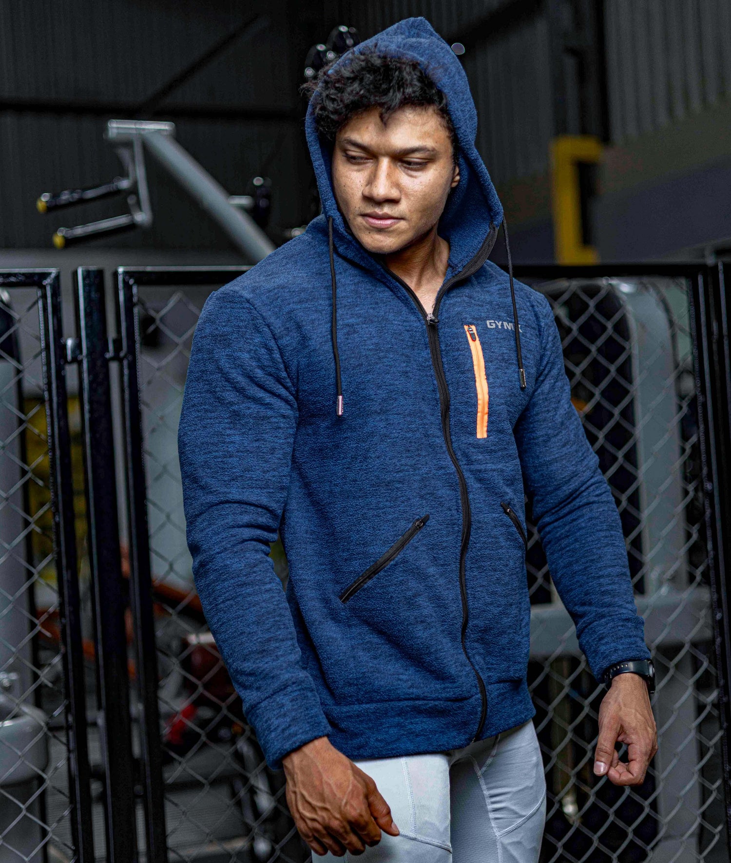 Sherpa Fleece Fluffy GymX Hoodie- Electric Blue - GymX