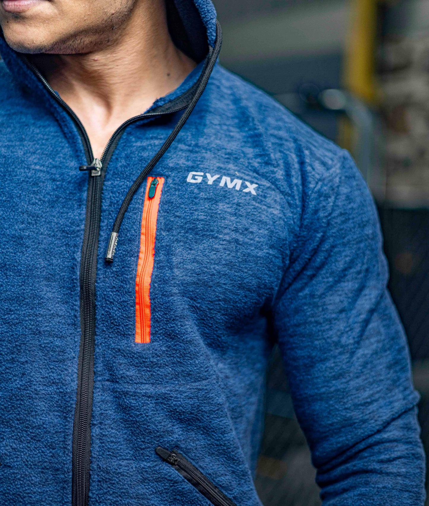 Sherpa Fleece Fluffy GymX Hoodie- Electric Blue - GymX